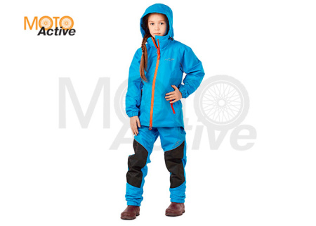 Детский комплект дождевой (куртка, брюки) EVO Kids BLUE (мембрана)